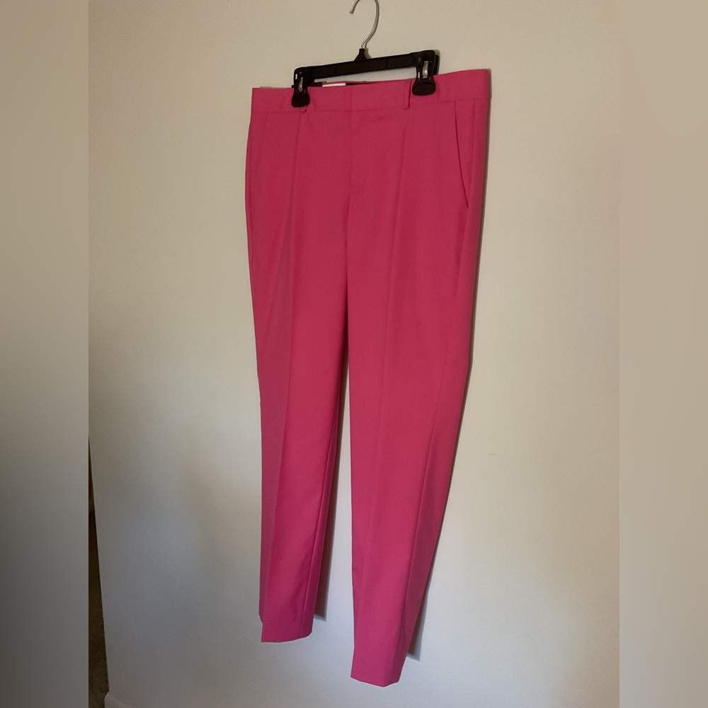 Banana Republic Vibrant Pink Cropped Pants